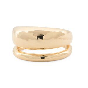 ETRUSCA GIOIELLI Gold Made In Italy 18kt Gold Plated Multi Band Ring